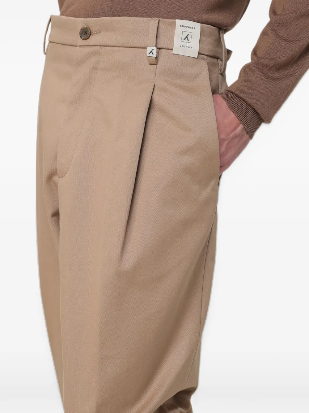 Myths Straight plooibroek Beige