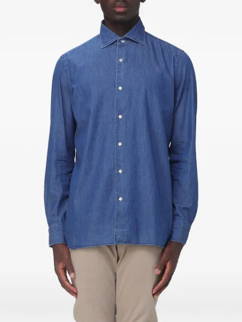 Luigi Borrelli spread-collar button-up shirt