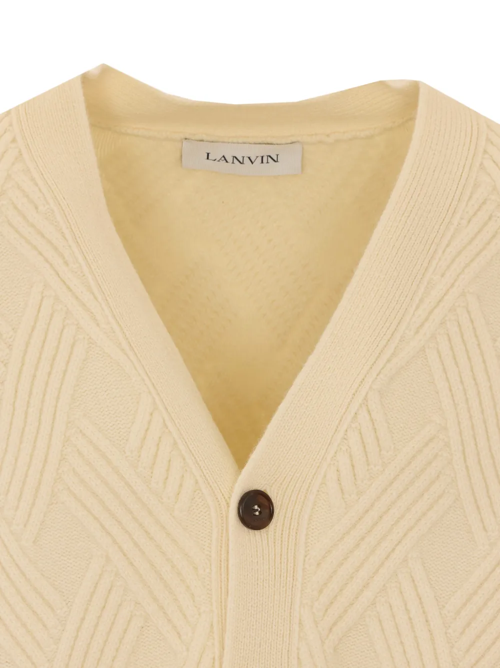 Lanvin Cloud vest met V-hals Beige