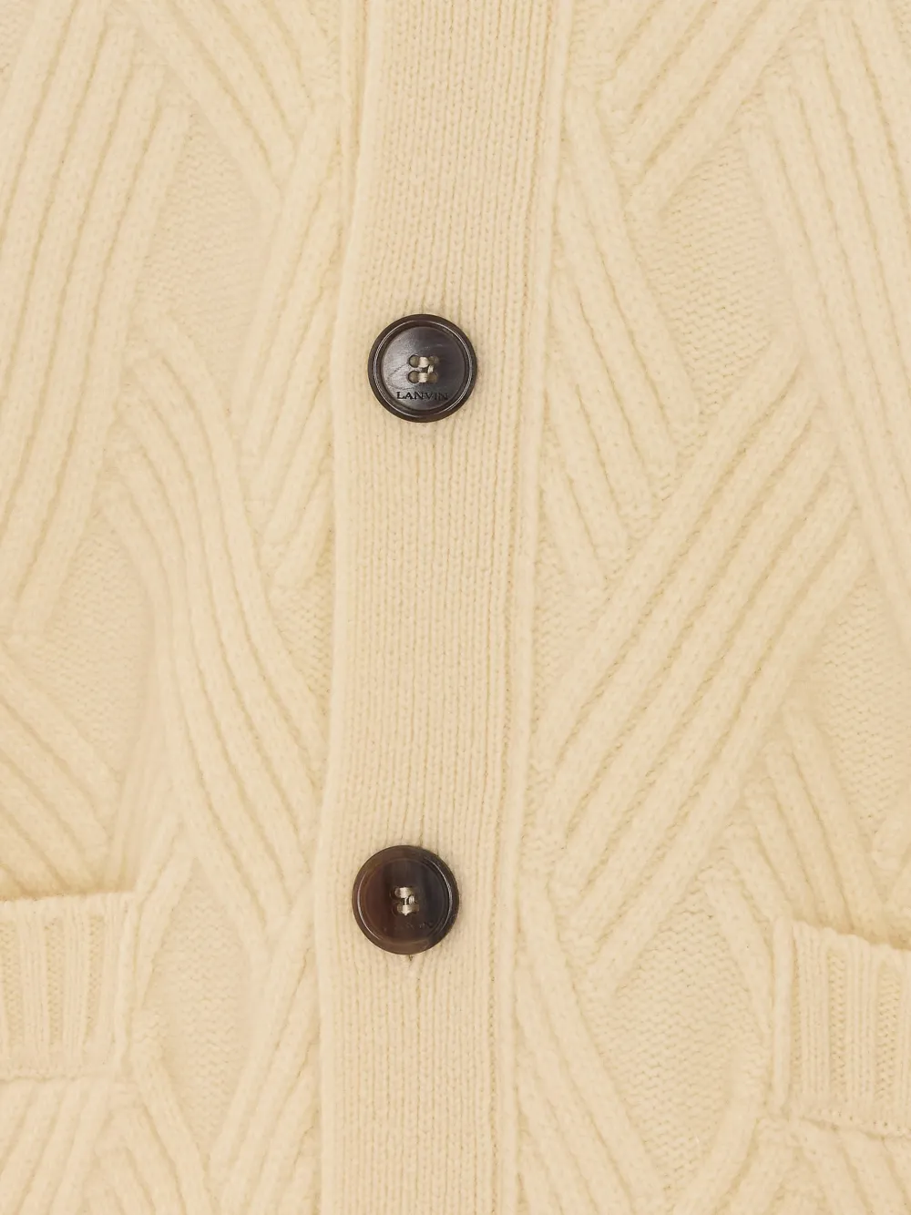 Lanvin Cloud vest met V-hals Beige
