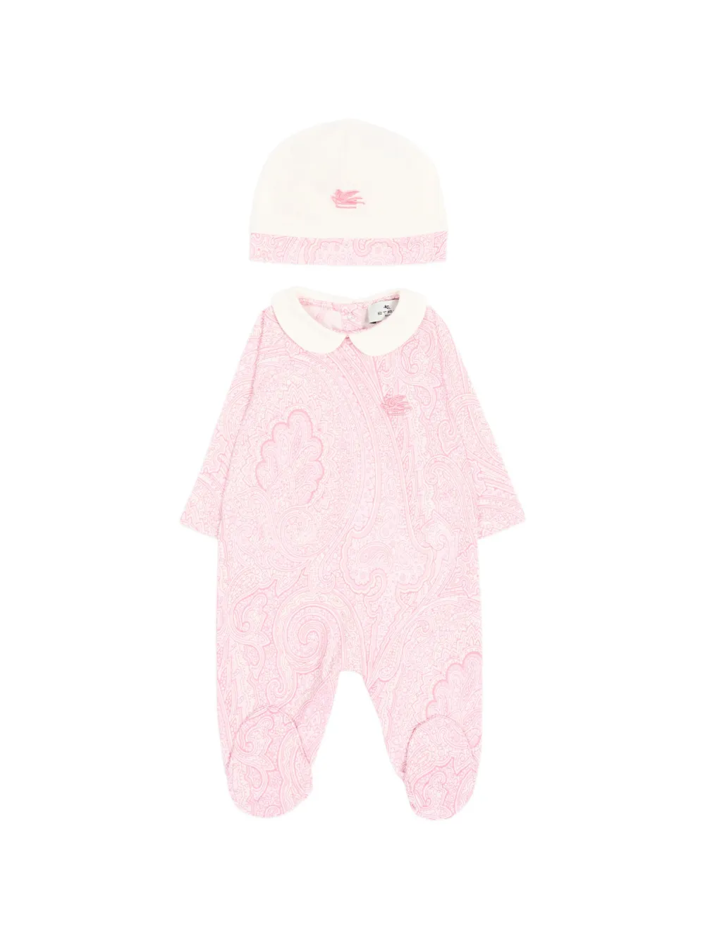 ETRO KIDS Paisley Pegasus babygrow set Roze