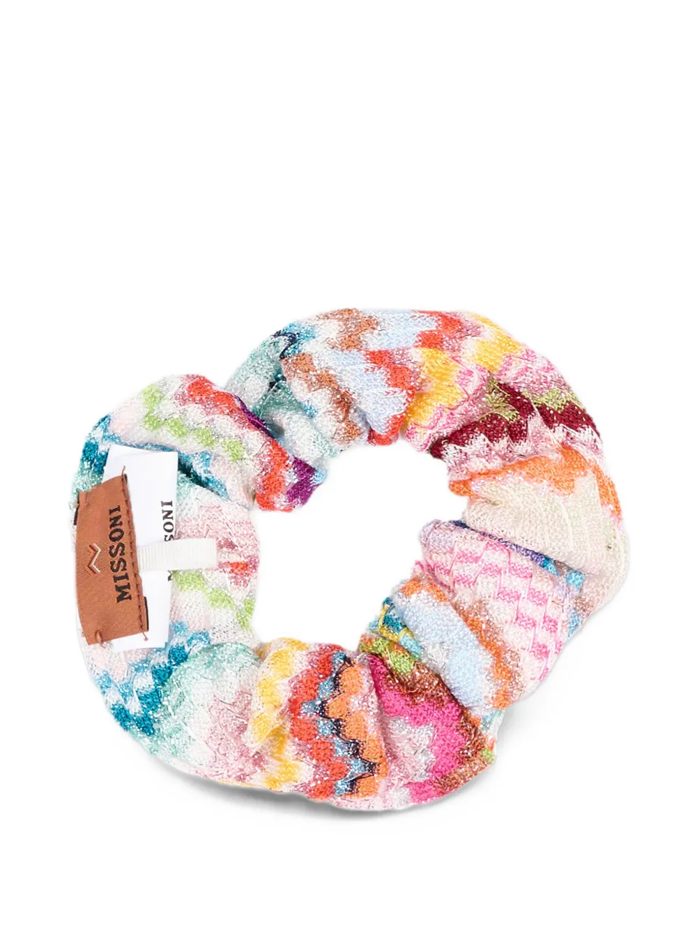 Missoni Kids zigzag-knit scrunchie Veelkleurig