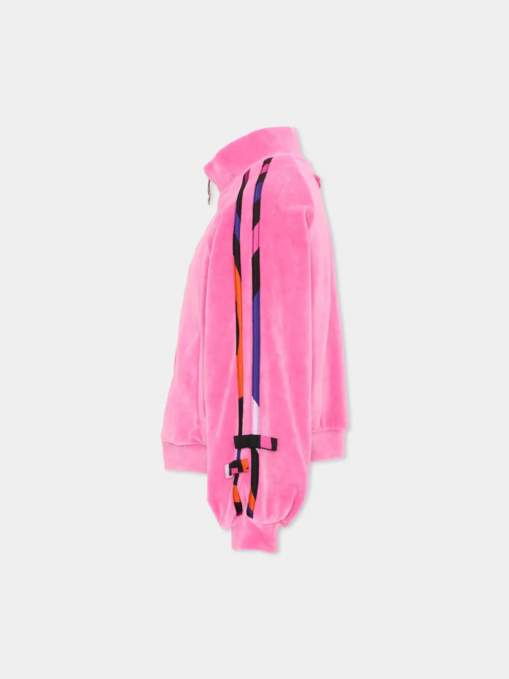 PUCCI Junior Iride-print velvet jacket Roze