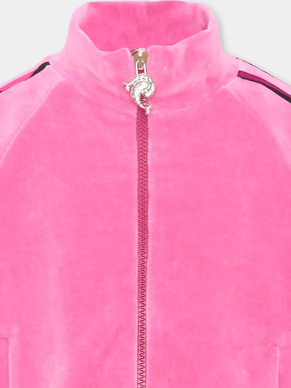 PUCCI Junior Iride-print velvet jacket Roze
