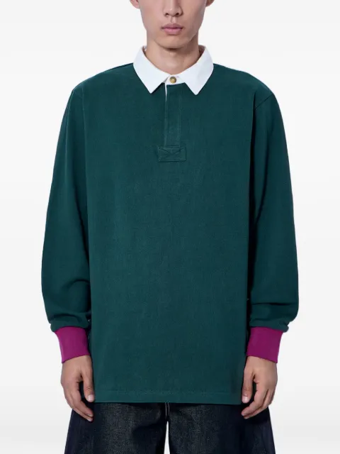 ENTIRE STUDIOS Jonah contrast-collar rugby polo shirt