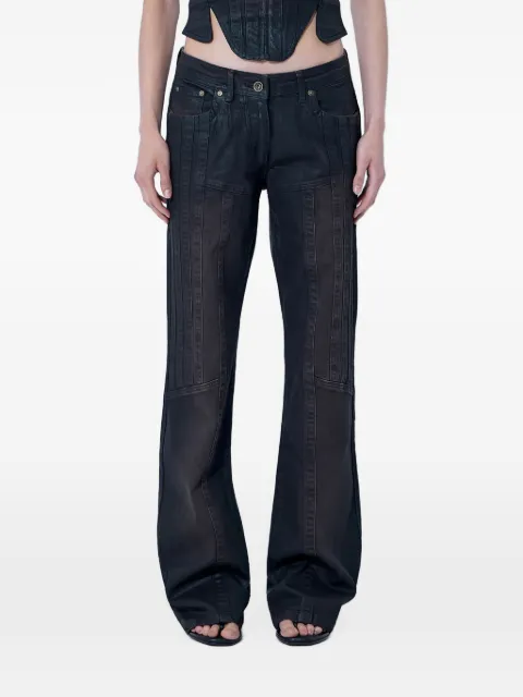 KNWLS Alice panelled mid-rise jeans