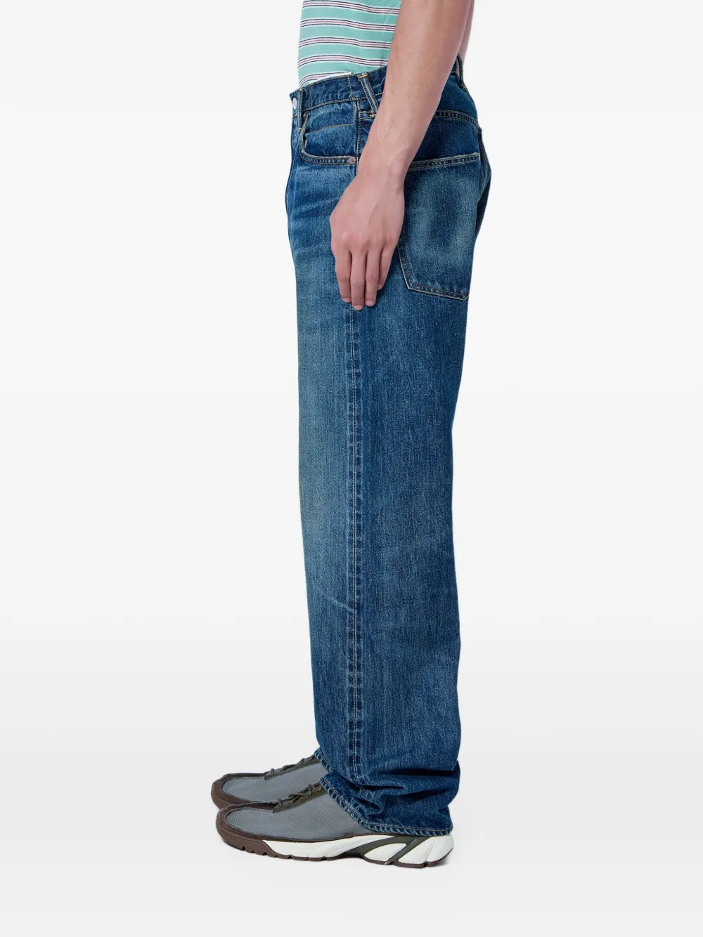 visvim Social Sculpture 01 straight-leg jeans Blauw