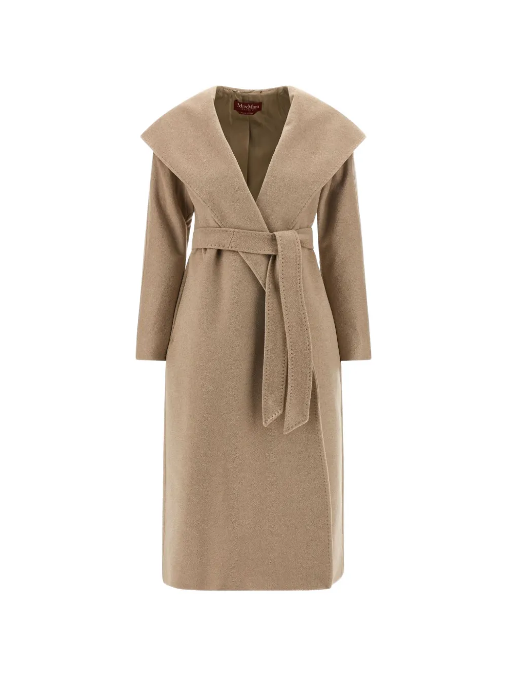 Max Mara Mantel met ceintuur Beige