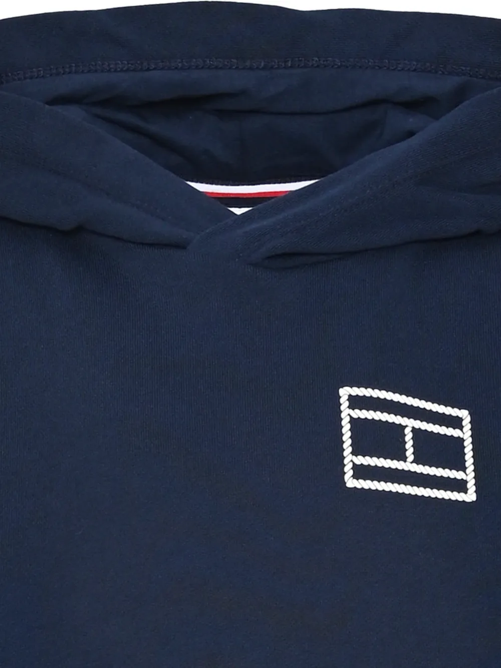 Tommy Hilfiger Junior Hoodie met gelaagd effect en logo-patch Blauw