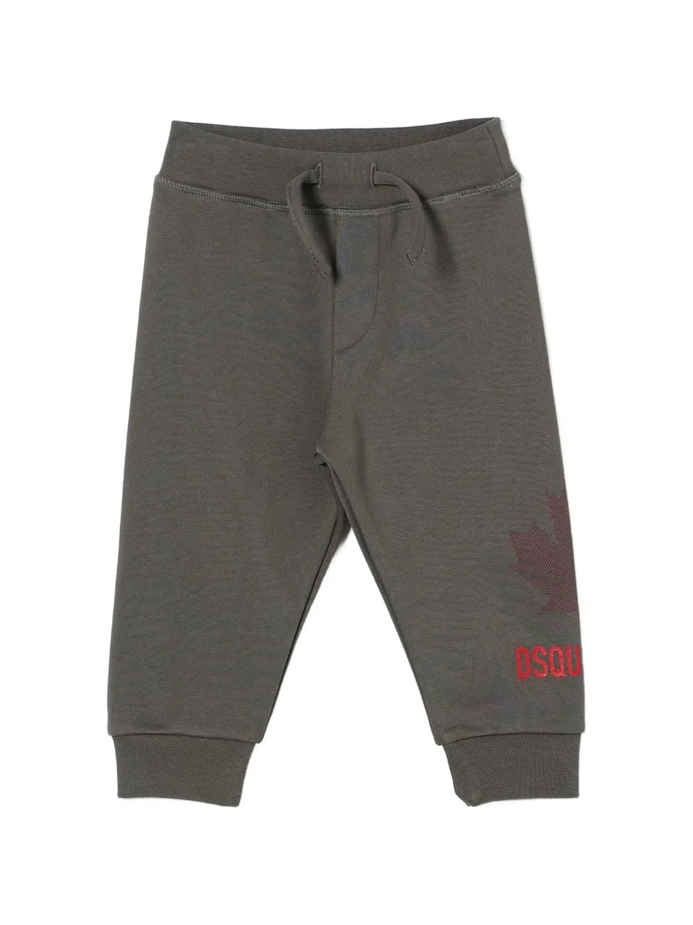 DSQUARED2 KIDS logo-print drawstring track pants - Grigio