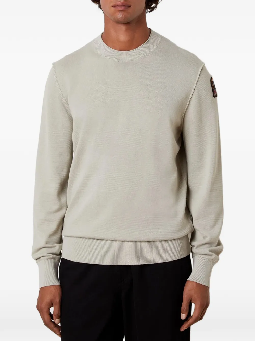 Parajumpers Basic Braw logo-patch sweater Beige
