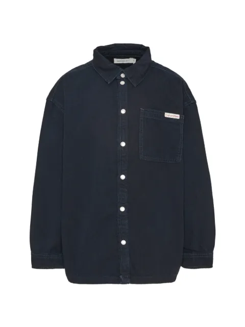 Calvin Klein Kids logo-patch denim shirt