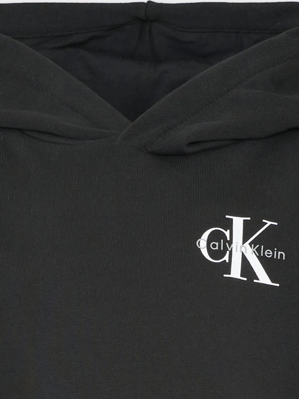 Calvin Klein Kids Hoodie met logoprint Zwart