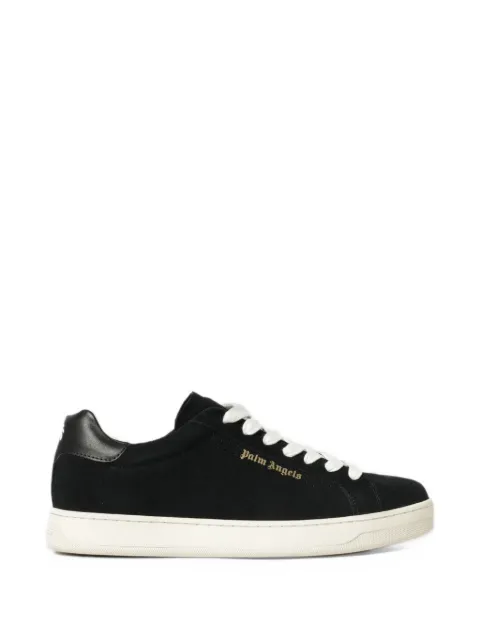 Palm Angels logo-print suede sneakers