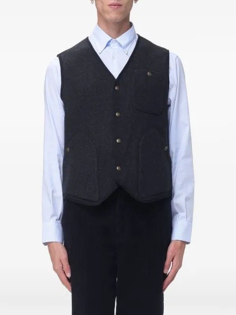 Sebago reversible logo-patch gilet