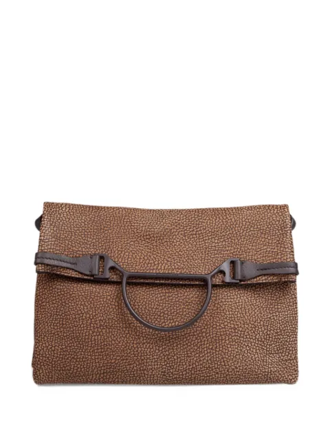 Borbonese medium Wave suede shoulder bag