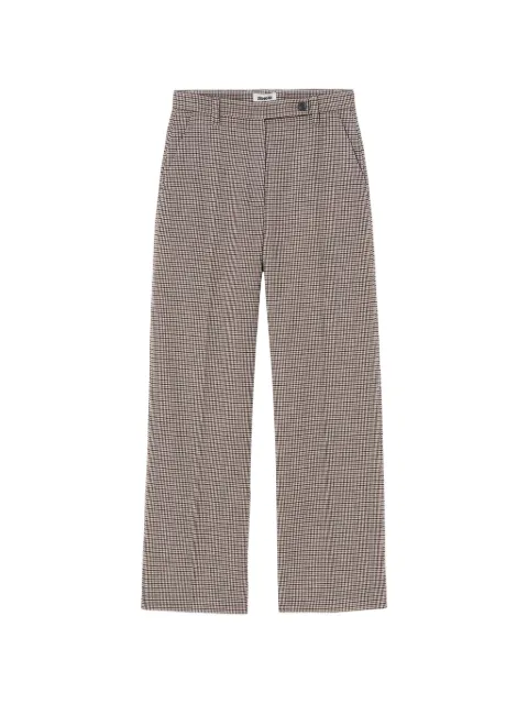 ZENGGI Kim checked flannel trousers