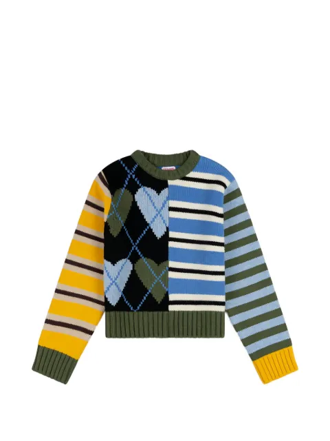 Charles Jeffrey Loverboy Collage crewneck mixed-pattern sweater