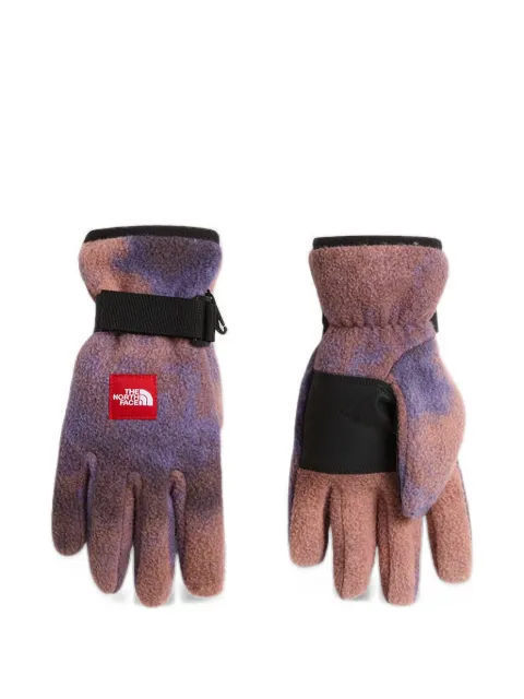 The North Face red Box fleece gloves