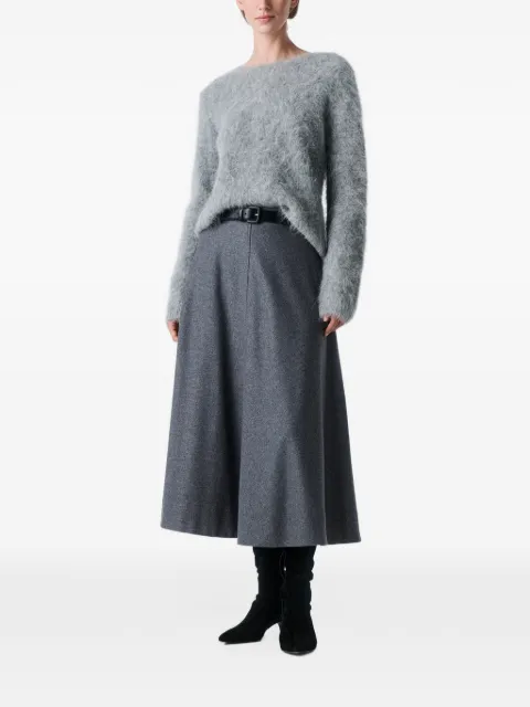 ZENGGI A-line midi skirt