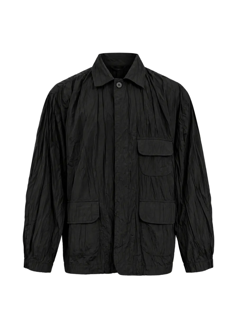 FRANZESE COLLECTION Brad Pitt pleated safari jacket - Nero