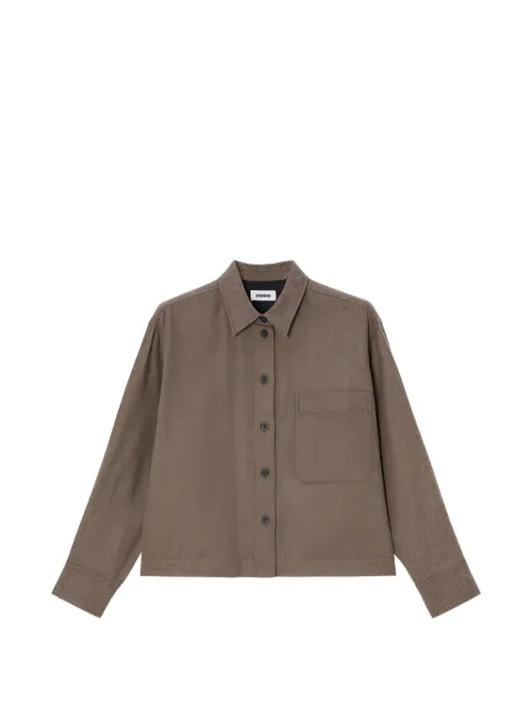 ZENGGI button-down flannel shirt