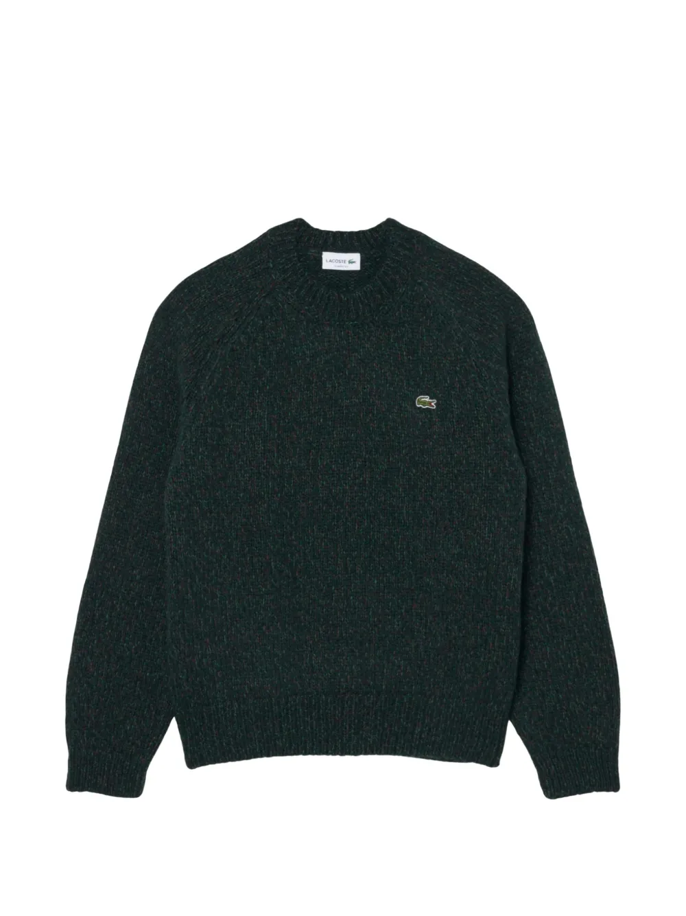 Lacoste mercerized knit wool sweater | Green | Image 1
