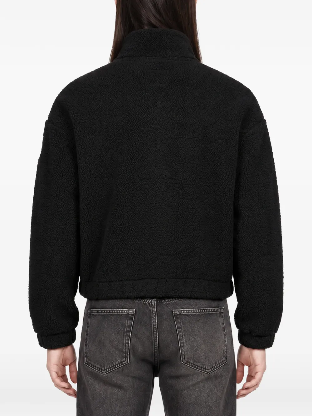 Parajumpers Fleece trui met halve rits Zwart