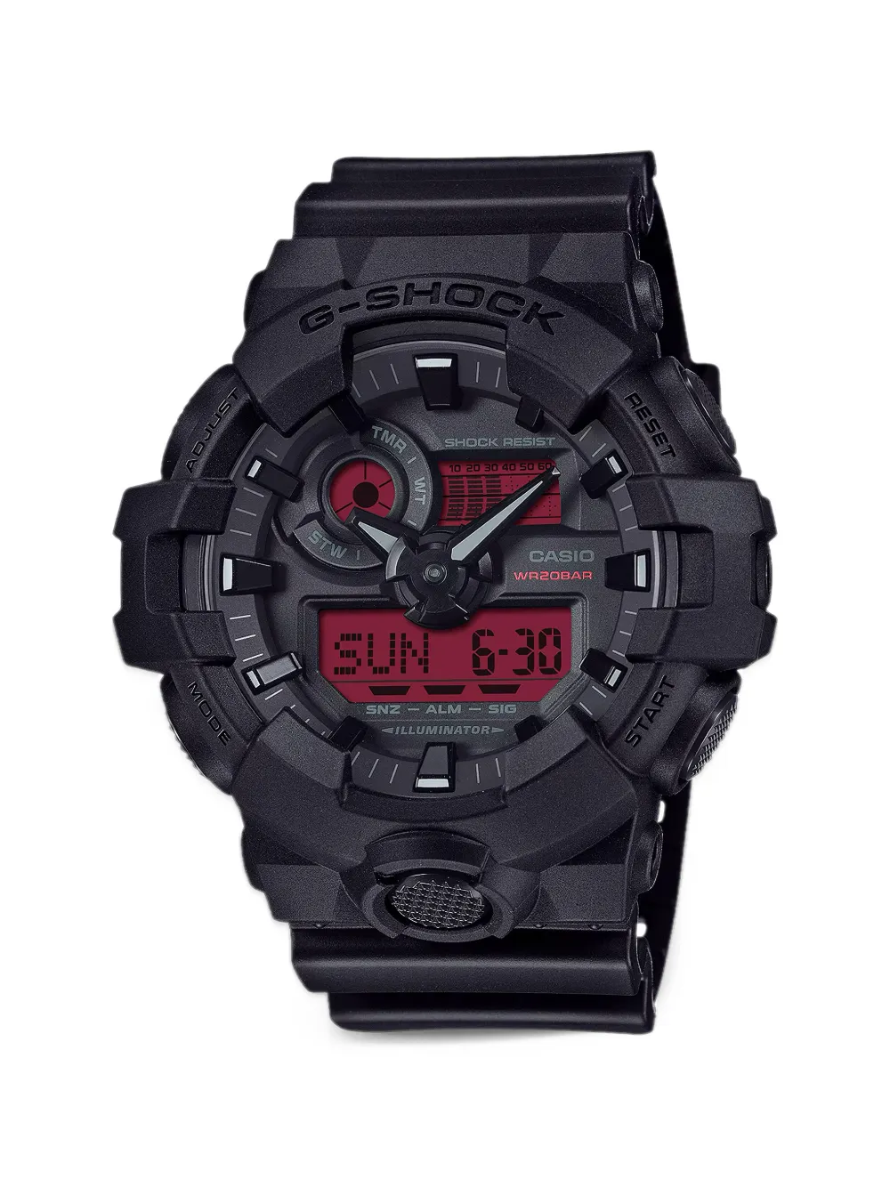 Casio GA-700 G-Shock 57.5mm watch - Nero