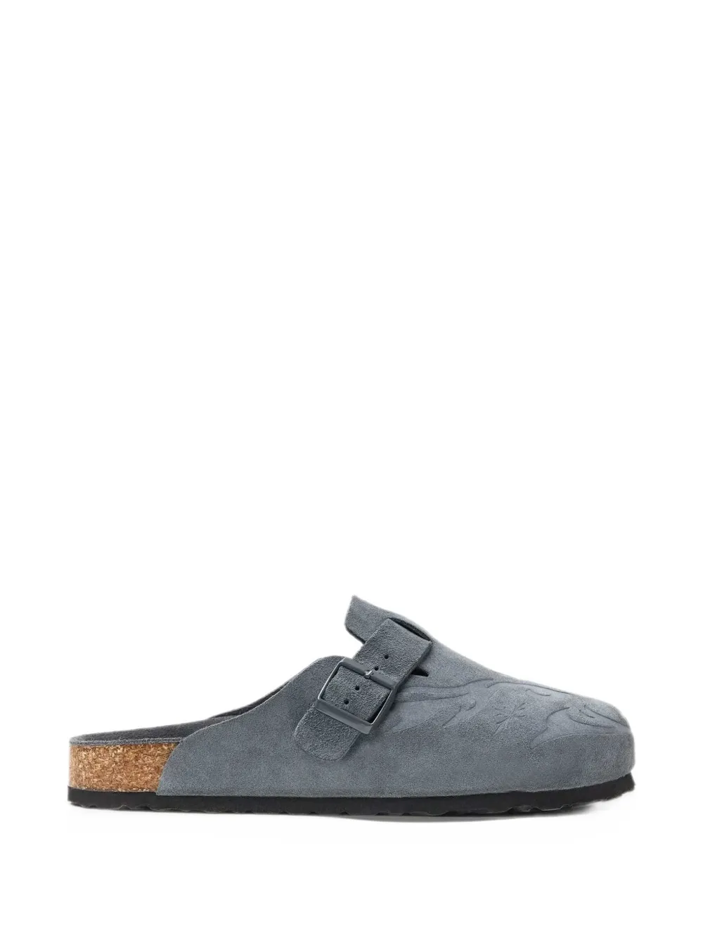 Vale Wolf buckle-fastening mules - Grey