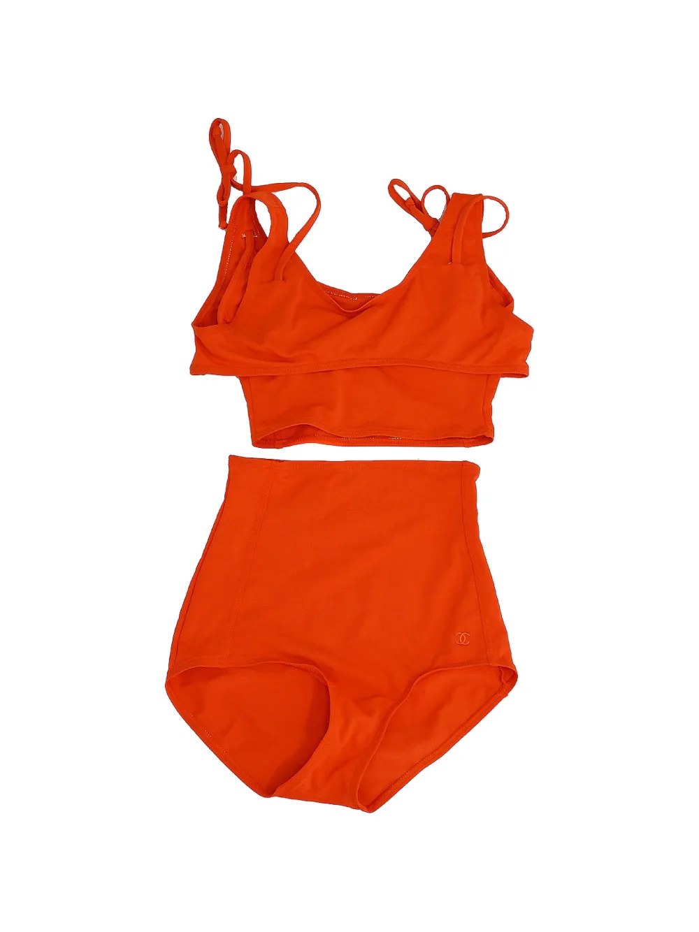 CHANEL Pre-Owned Bikini con dettaglio cut-out 1994 - Arancione