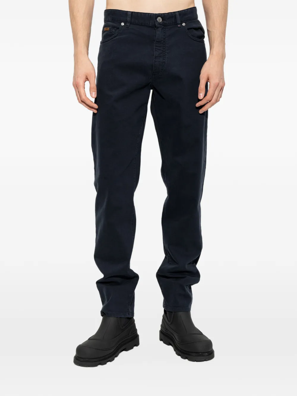 Moncler five-pocket straight-leg jeans Blauw
