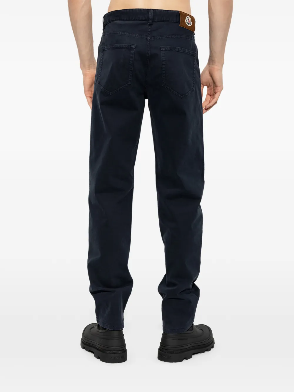 Moncler five-pocket straight-leg jeans Blauw