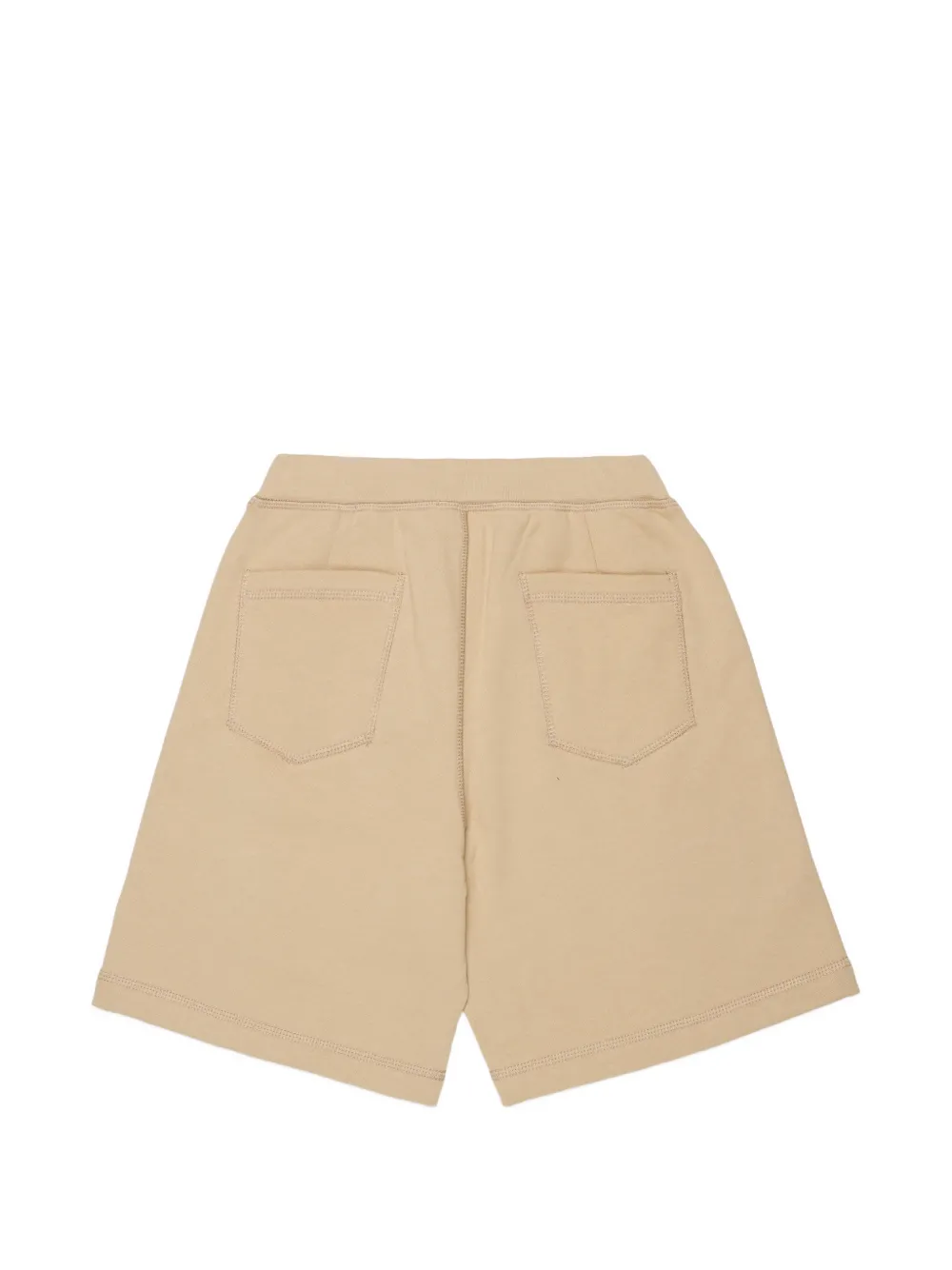 DSQUARED2 KIDS trompe-l'œil drawstring shorts Beige