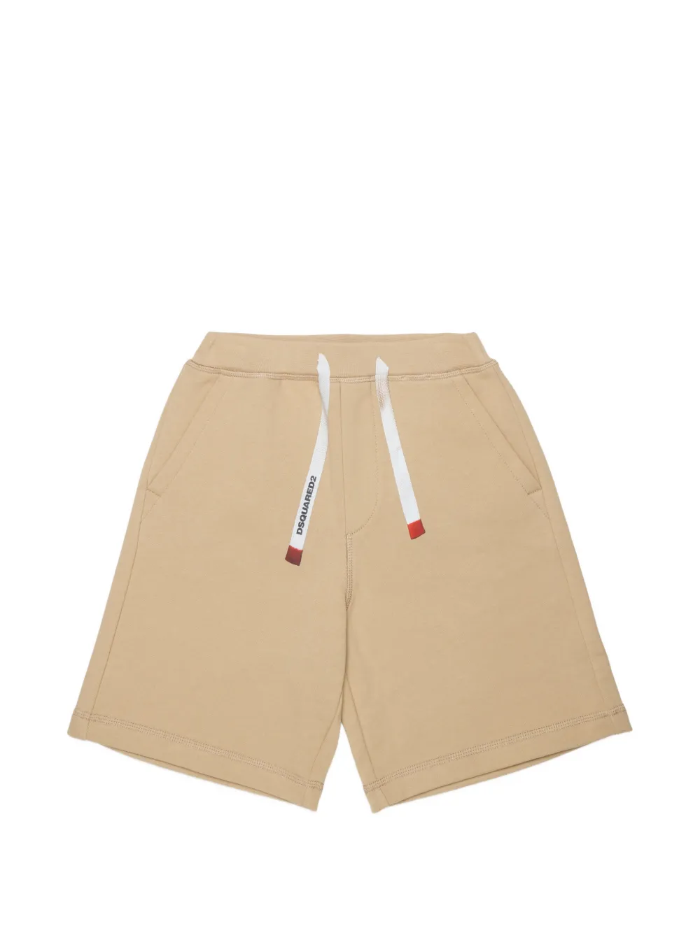 DSQUARED2 KIDS trompe-l'œil drawstring shorts - Neutrals