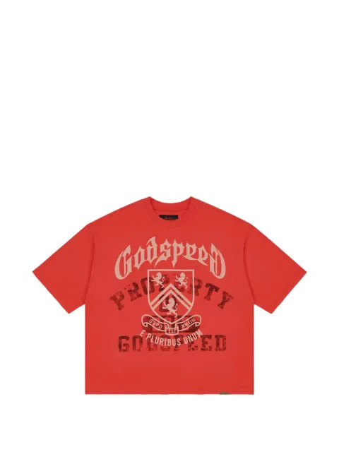 GODSPEED Collegiate logo-print T-shirt