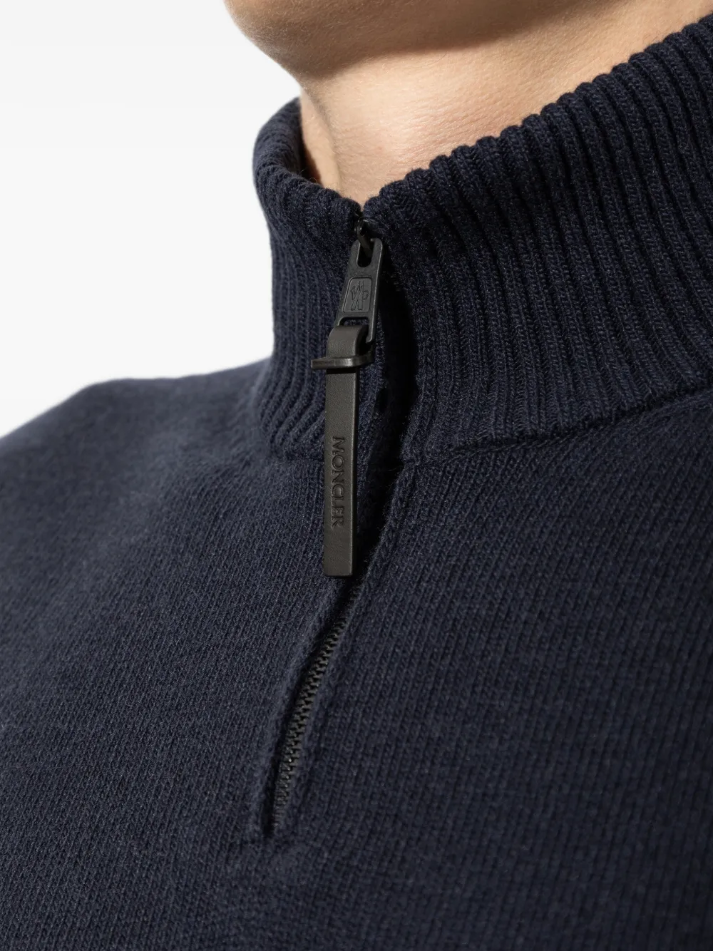 Moncler wool & cashmere blend jumper Blauw