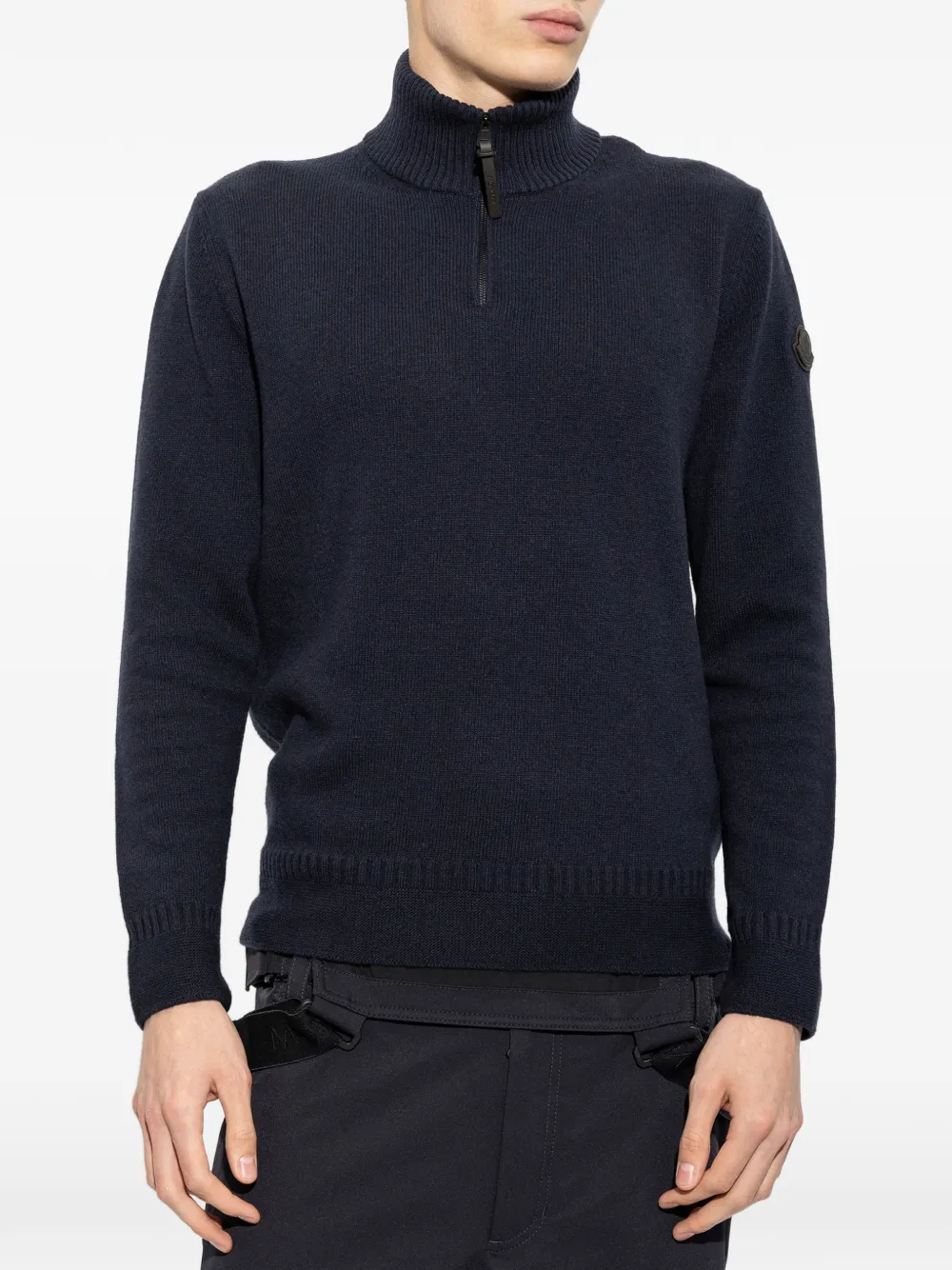 Moncler wool & cashmere blend jumper Blauw