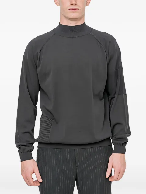 Devoa mock-neck panelled sweater