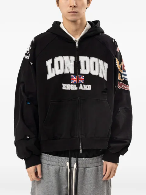 PROTOCOL INDEX London graphic-print hoodie