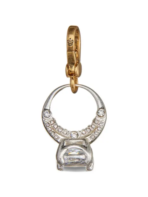 Juicy Couture crystal-embellished wedding ring charm