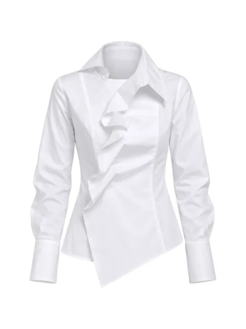 BALOSSA Brilla ruffled asymmetric shirt