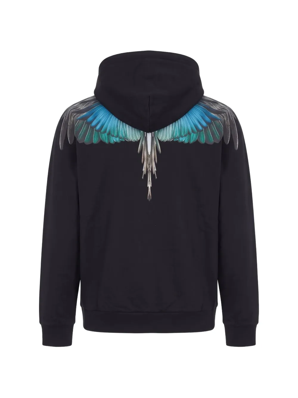 COUNTY OF MILAN wings-print hoodie Zwart