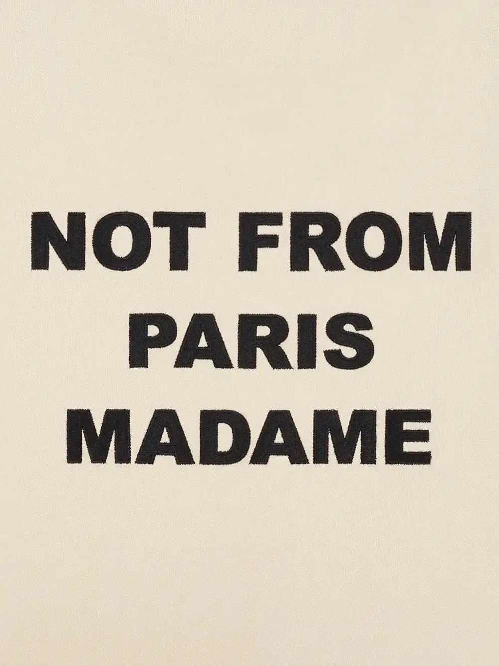 Drôle De Monsieur Not From Paris Madame hoodie Beige
