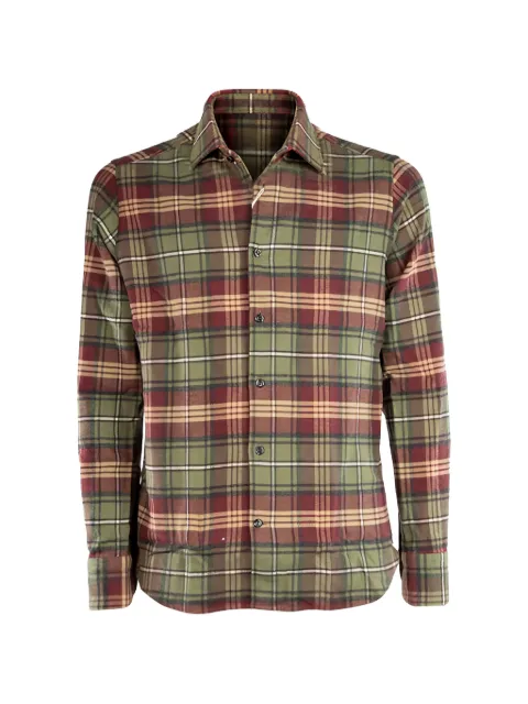 Tintoria Mattei checked long-sleeved shirt