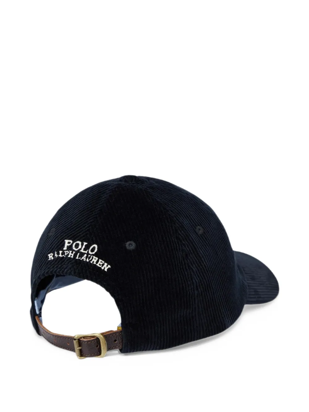 Polo Ralph Lauren corduroy ball cap Zwart