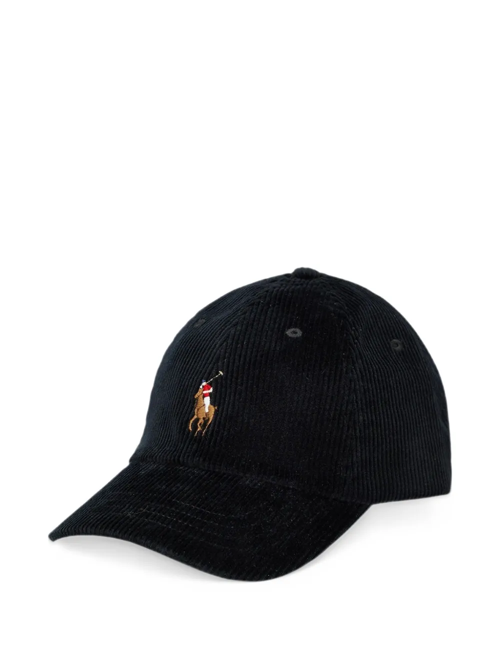 Polo Ralph Lauren corduroy ball cap Zwart