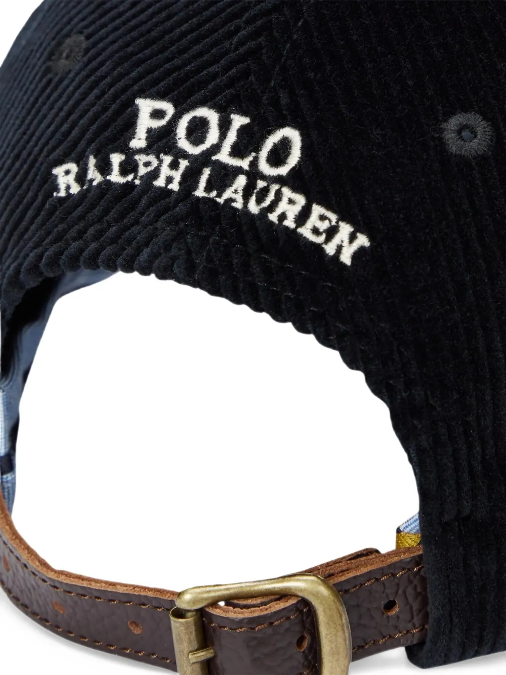Polo Ralph Lauren corduroy ball cap Zwart