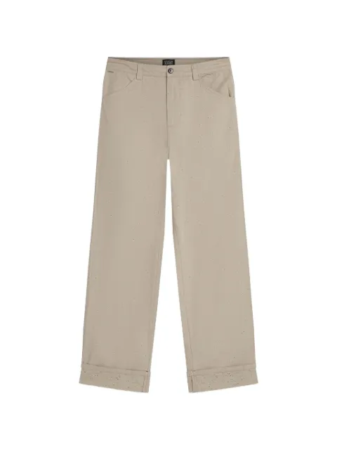 Scotch & Soda speckled-effect cotton trousers