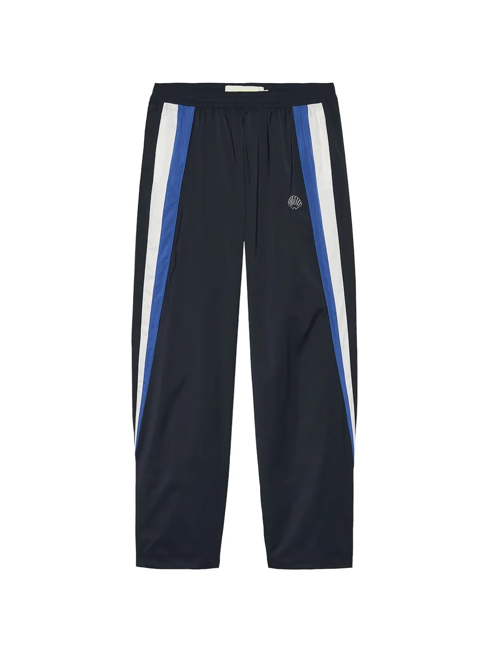 NEW AMSTERDAM NIght side-stripe logo-embroidered track pants - Blu